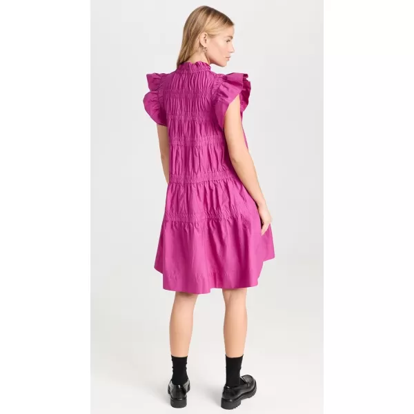 Sea Womens Steph Cotton Flutter Sleeve Tunic DressPink