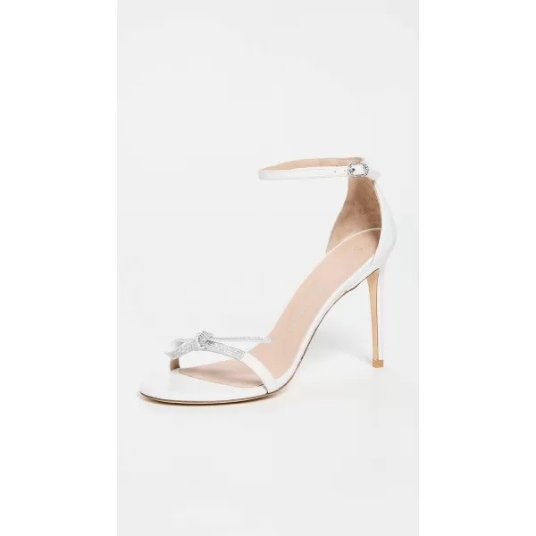 Stuart Weitzman Womens Nudist Bow 100mm SandalsWhite