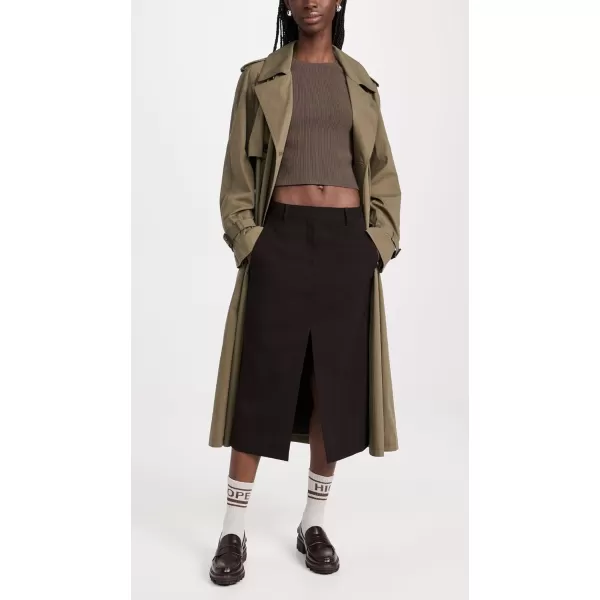 Theory Womens Midi Trouser SkirtMink