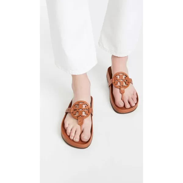 Tory Burch Womens Miller Cloud SandalsAged Camello