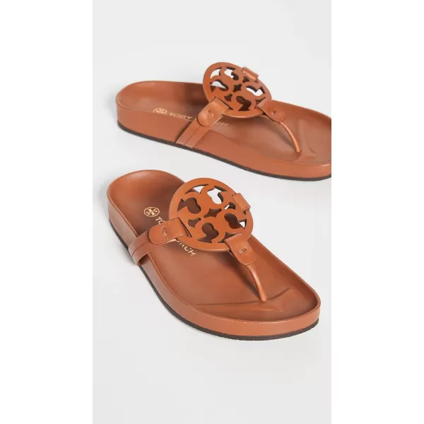 Tory Burch Womens Miller Cloud SandalsAged Camello