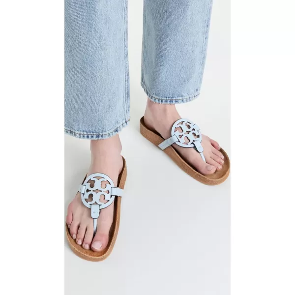 Tory Burch Womens Miller Cloud SandalsCrisp BlueNatural