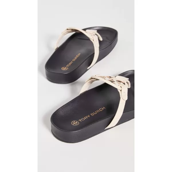 Tory Burch Womens Miller Cloud SandalsNew CreamPerfect Navy