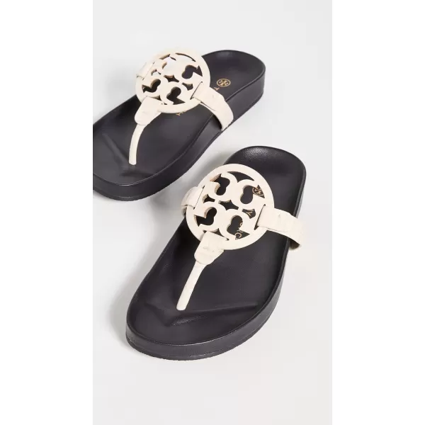 Tory Burch Womens Miller Cloud SandalsNew CreamPerfect Navy