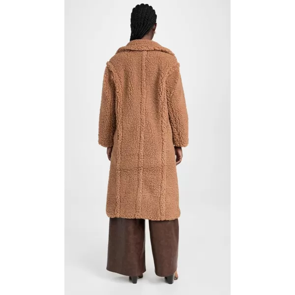 UGG Womens Gertrude Long Teddy CoatChestnut