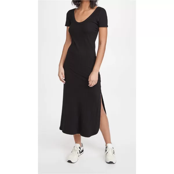 Vitamin A Catalina Tee DressBlack Organic Rib