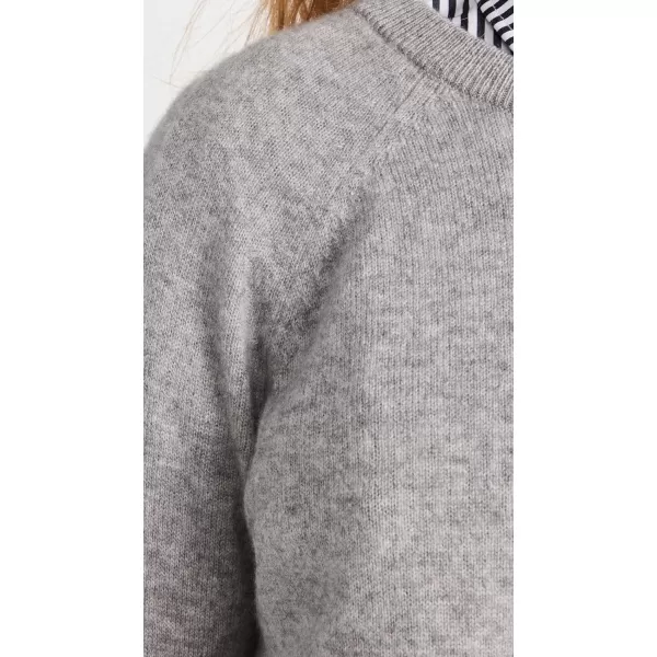 White  Warren Womens Cashmere Long Sleeve SweatshirtGrey Heather