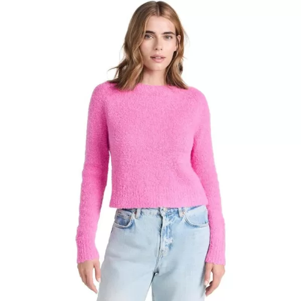 Apiece Apart Womens Elle Textured Crew SweaterRose