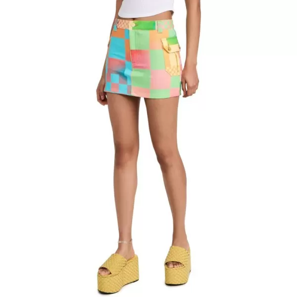 BruceGlen Womens Psycheck Cargo MiniskirtPsychech