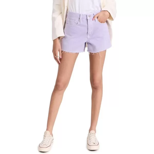 FRAME Womens Le Brigette Raw ShortsWashed Lilac