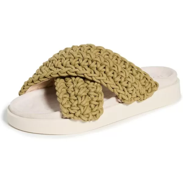 Inuikii Womens Woven SandalsKhaki