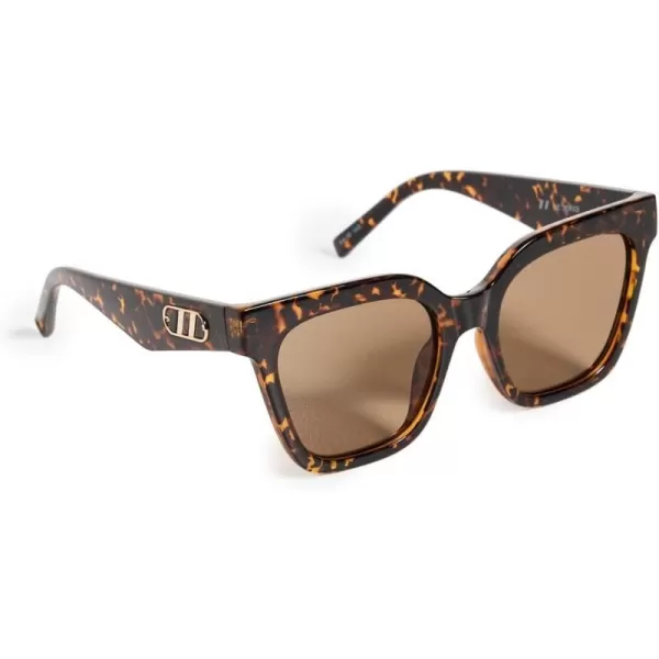 Le Specs Unisex Star Glow SunglassesDark Tortoise