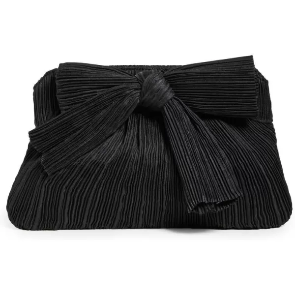 Loeffler Randall Womens Rayne Pleated Frame Clutch with BowBlack