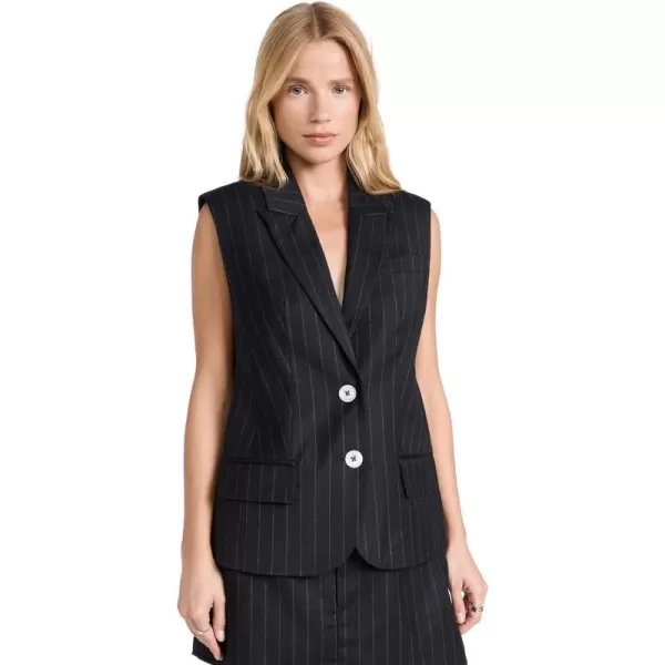 Marissa Webb Womens Arley Pinstripe Boy Blazer VestTatum Pinstripe