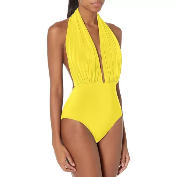 Norma Kamali Womens Halter One Piece SwimsuitButterfly