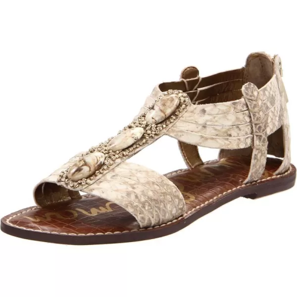 Sam Edelman Womens Gigi Thong SandalBlackWhite Snake