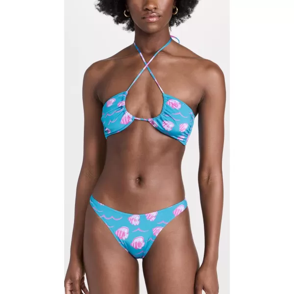 Fisch Womens Flamands Bikini BottomsBlue Butterfly Fish