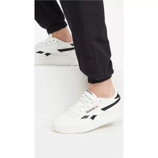 Reebok Womens Club C Double SneakerChalkCore Black