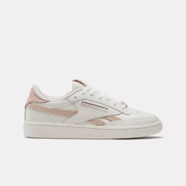 Reebok Womens Club C Double SneakerChalkPink StuccoPink Stucco