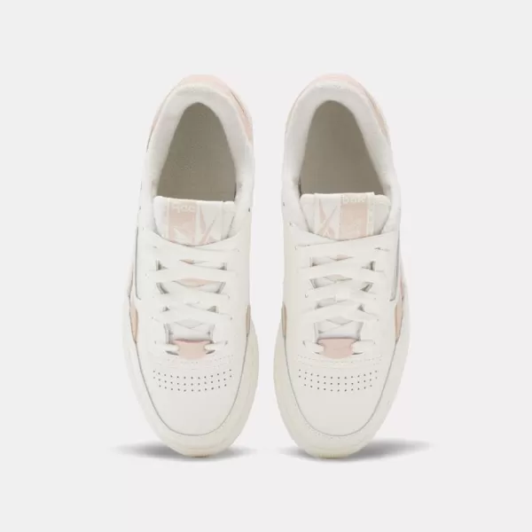 Reebok Womens Club C Double SneakerChalkPink StuccoPink Stucco