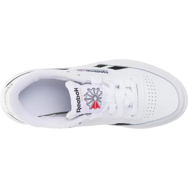 Reebok Womens Club C Double SneakerFtwr White Black Ftwr White