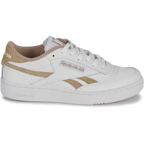 Reebok Womens Club C Double SneakerFtwr White Ftwr White Boulder Beige F23