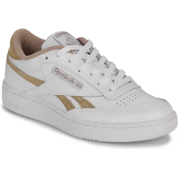 Reebok Womens Club C Double SneakerFtwr White Ftwr White Boulder Beige F23