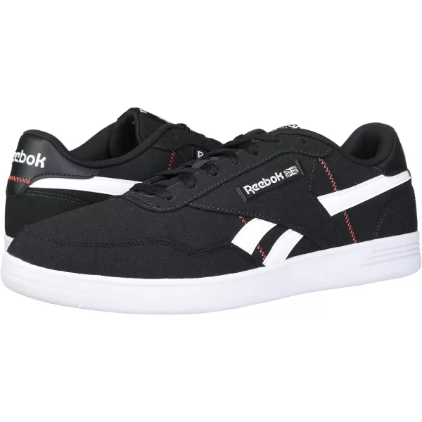 Reebok Womens Club C Double SneakerNight BlackDynamic RedWhite