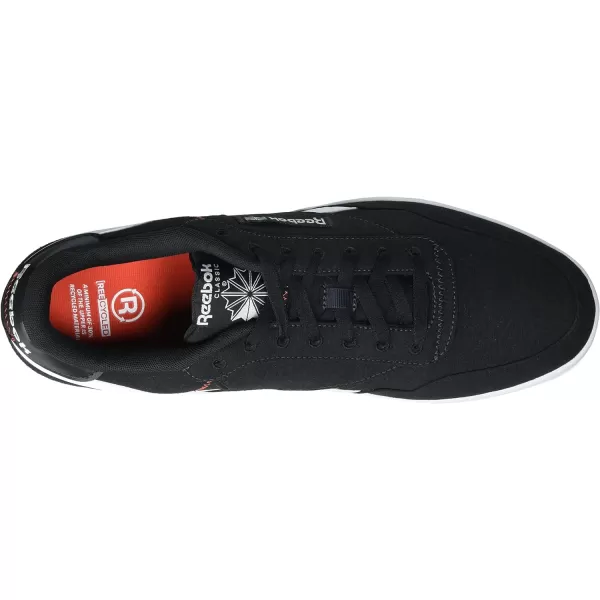 Reebok Womens Club C Double SneakerNight BlackDynamic RedWhite