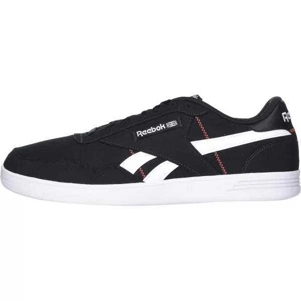 Reebok Womens Club C Double SneakerNight BlackDynamic RedWhite