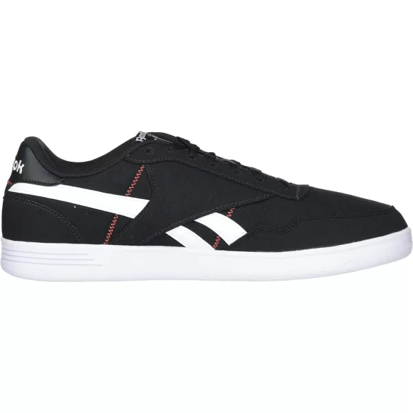 Reebok Womens Club C Double SneakerNight BlackDynamic RedWhite