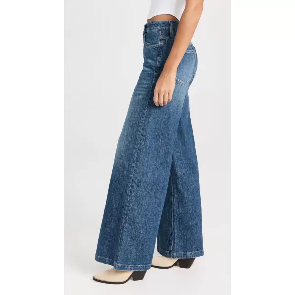 Triarchy Womens Ms Fonda High Rise Wide Leg JeansMedium Indigo