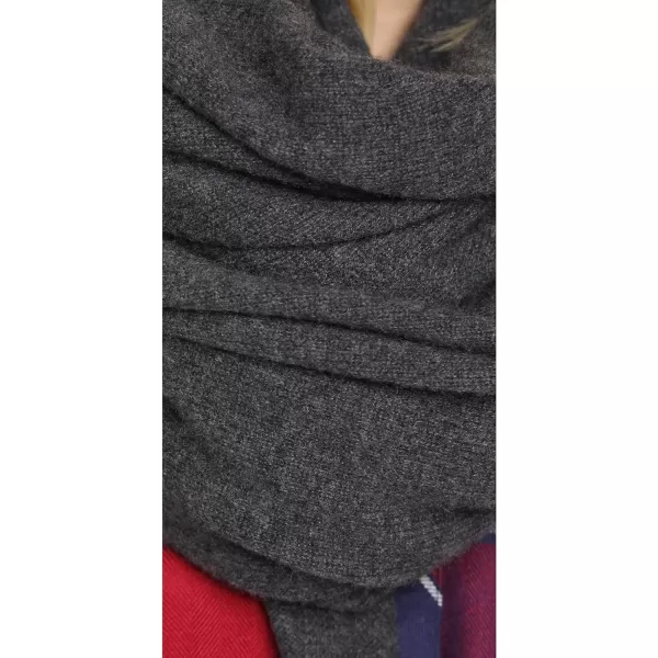 White  Warren Womens Cashmere Travel Wrap ScarfCharcoal Heather