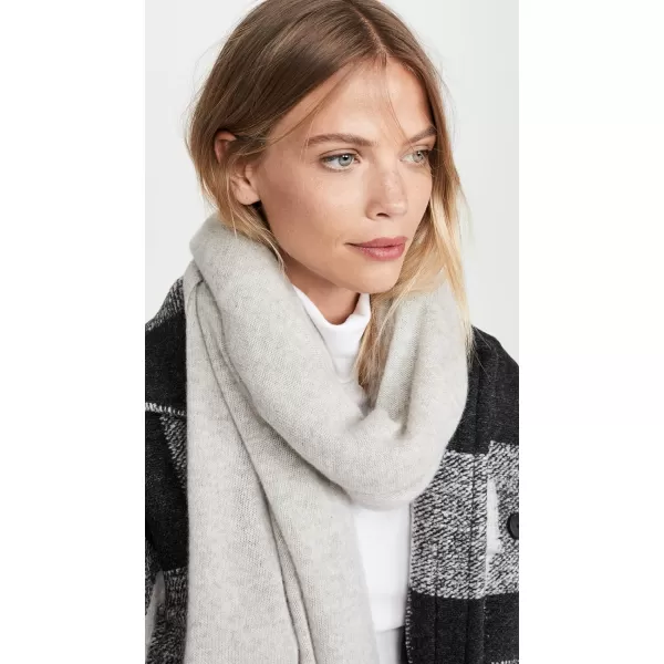 White  Warren Womens Cashmere Travel Wrap ScarfMisty Grey Heather