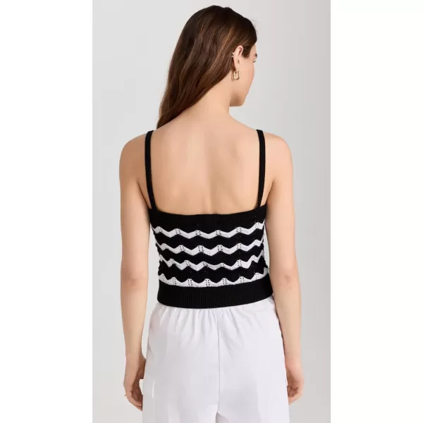 525 Womens Izzie Chevron Stripe BraletteBlack Multi