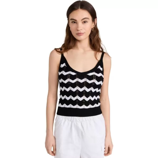 525 Womens Izzie Chevron Stripe BraletteBlack Multi