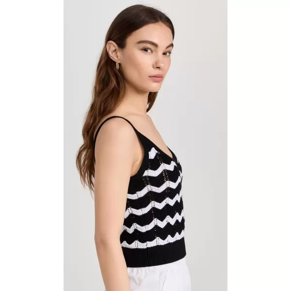 525 Womens Izzie Chevron Stripe BraletteBlack Multi