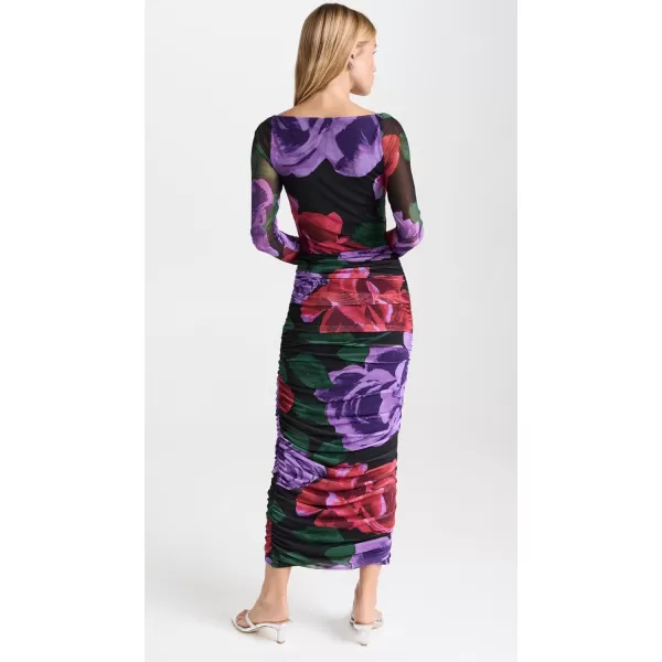 AFRM Womens Sierra Rosette Midi DressOversized Bloom