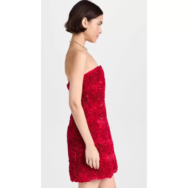 Aje Womens Gazer Rosette Mini DressScarlet Red