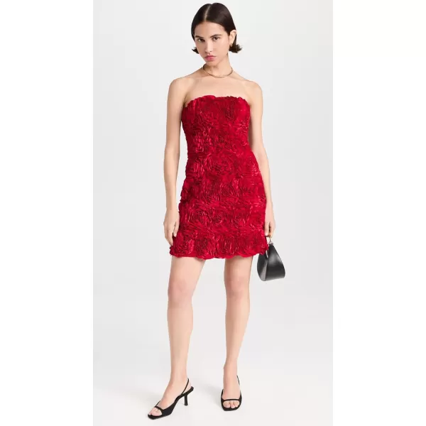 Aje Womens Gazer Rosette Mini DressScarlet Red