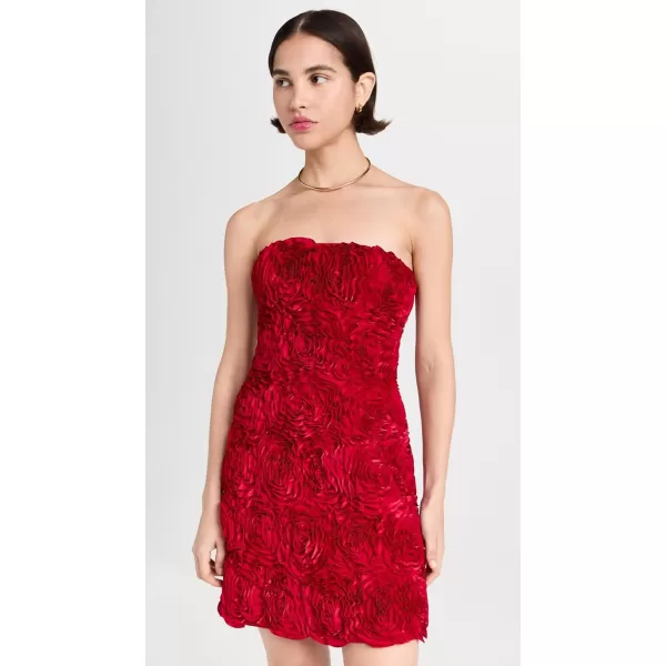 Aje Womens Gazer Rosette Mini DressScarlet Red