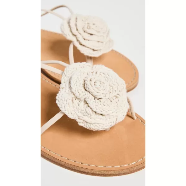 Alohas Womens Jakara Cream Leather SandalsCream