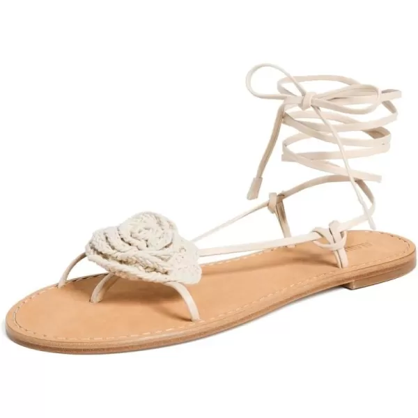 Alohas Womens Jakara Cream Leather SandalsCream