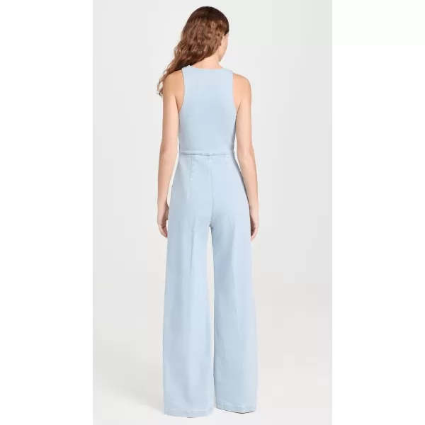 Amanda Uprichard Womens Ethan Denim JumpsuitIceberg