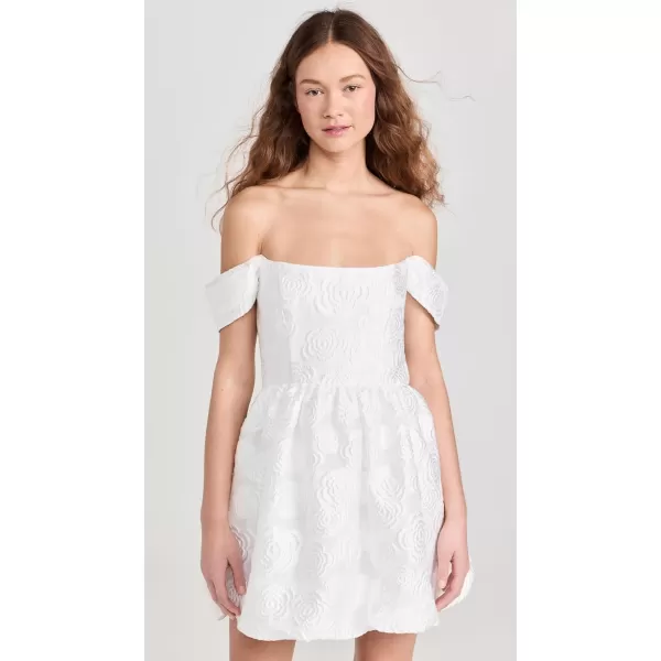 Amanda Uprichard Womens Valentina Dress in JacquardWhite