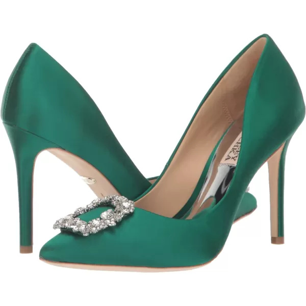 Badgley Mischka Womens Cher Pump  Womens Pumps with 375 Stiletto HeelsEmerald