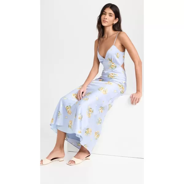 Bardot Womens Malinda Slip DressBaby Blue Floral