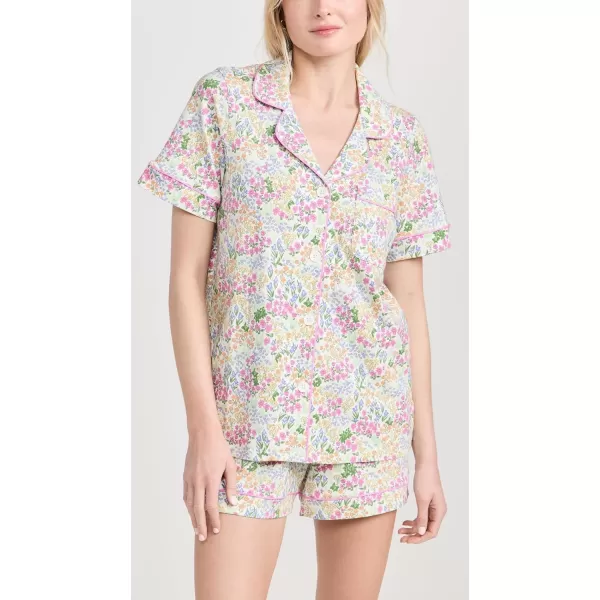 BedHead PJs Womens Short Sleeve Knit Shorty Pajama SetCottage Garden