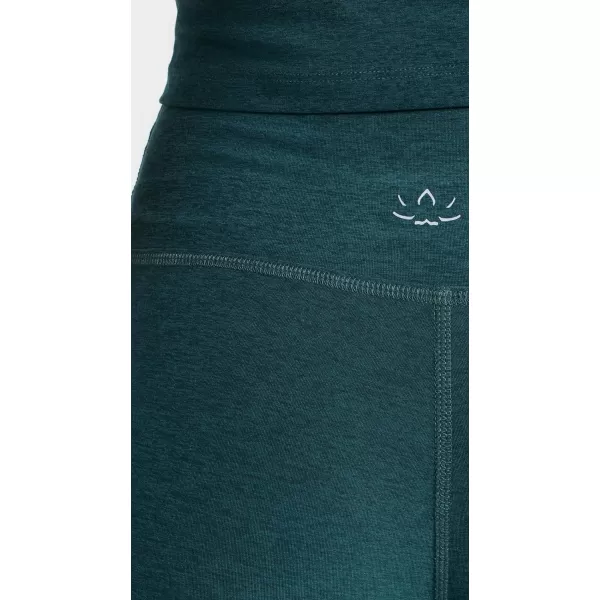 Beyond Yoga Womens High Waisted Midi LeggingsMidnight Green Heather