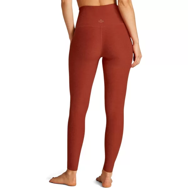 Beyond Yoga Womens High Waisted Midi LeggingsRed Sand Heather